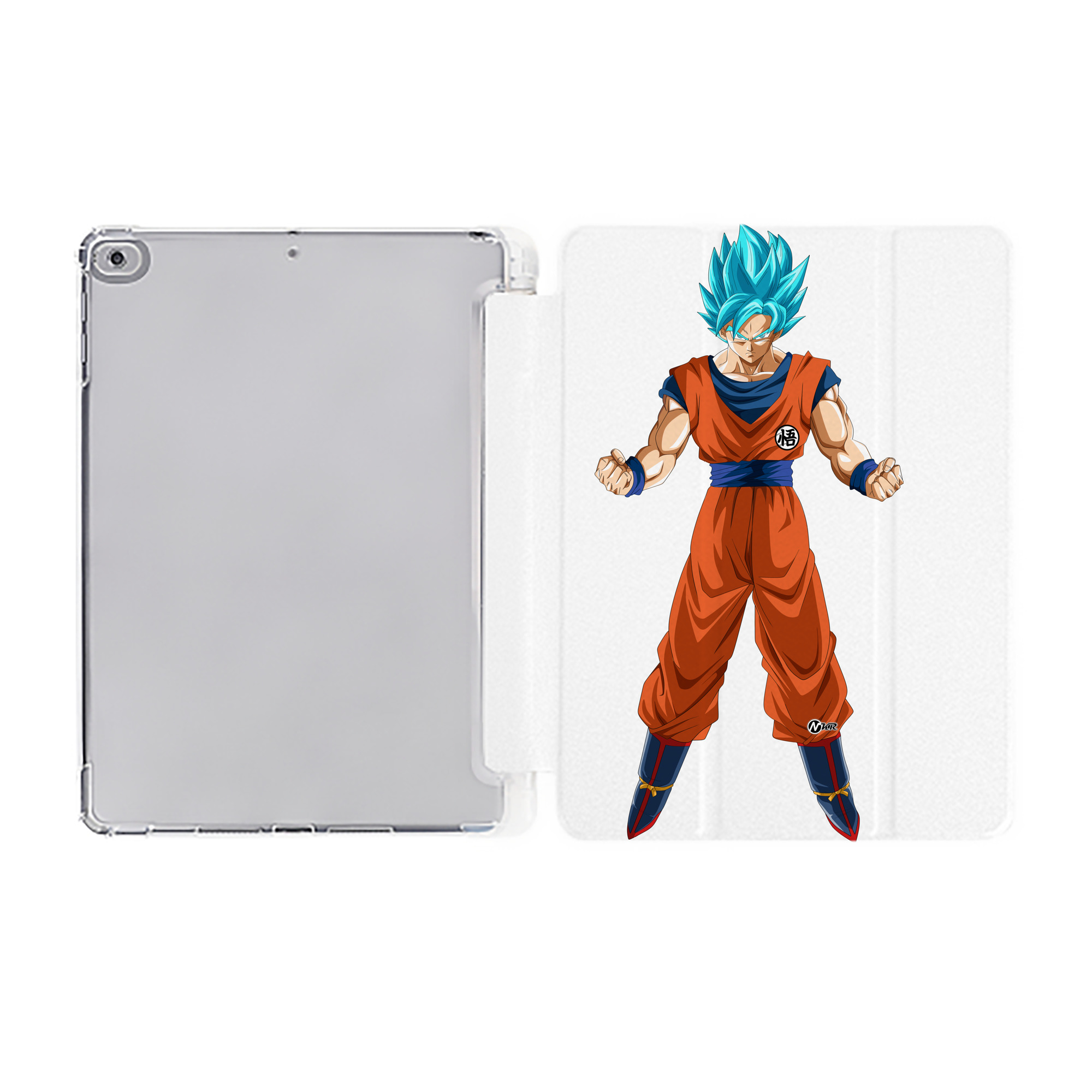 （画像用） ドラゴンボール 孫悟空（そん ごくう）Son Goku カカロット DRAGON BALL Kakarotto IPad ケース ペン収納付き 三つ折りスタンド PUレザー×シリコン 対応機種9.5/10.5/10.9インチ